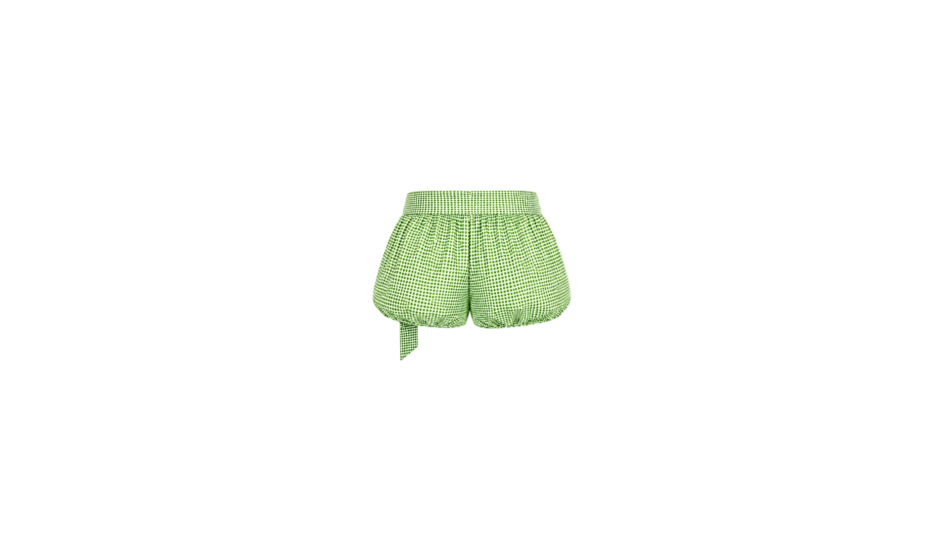 GREEN PUFF SHORTS