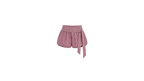 BURGUNDY PUFF SHORTS