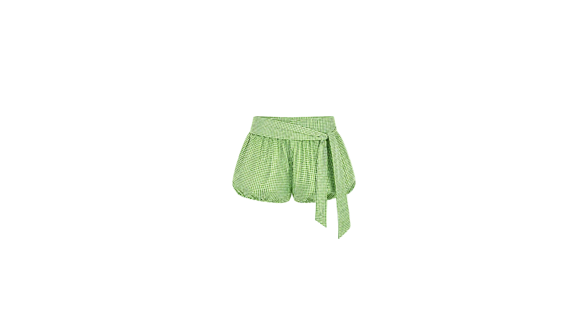 GREEN PUFF SHORTS