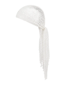 WHITE MESH HEADSCARF