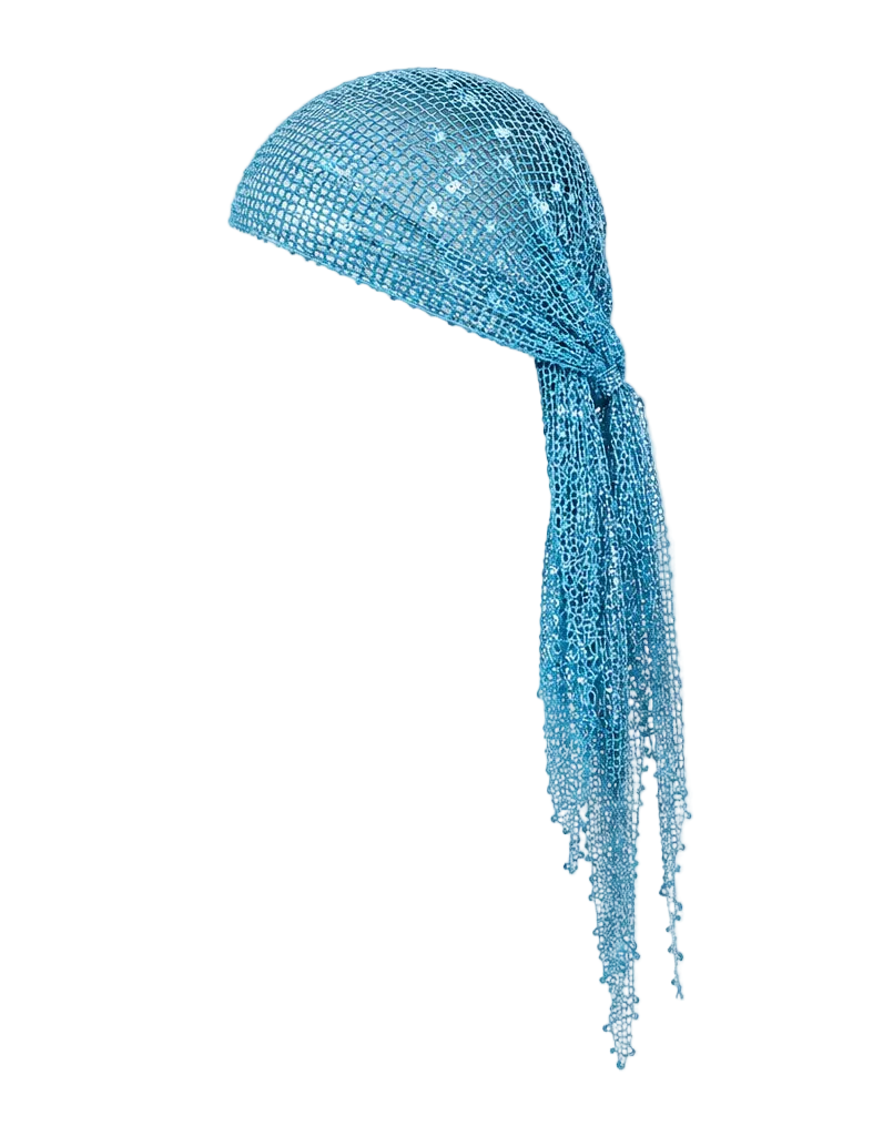 BLUE SHIMMER HEADSCARF